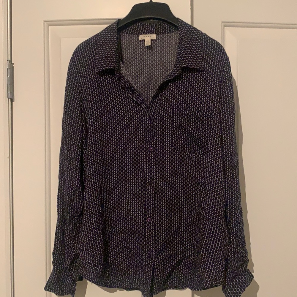 Joie Patterned Button Down - image 1